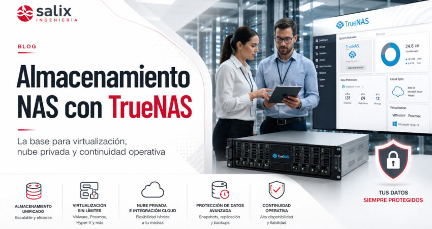 Almacenamiento NAS con TrueNas Salix Ingenieria