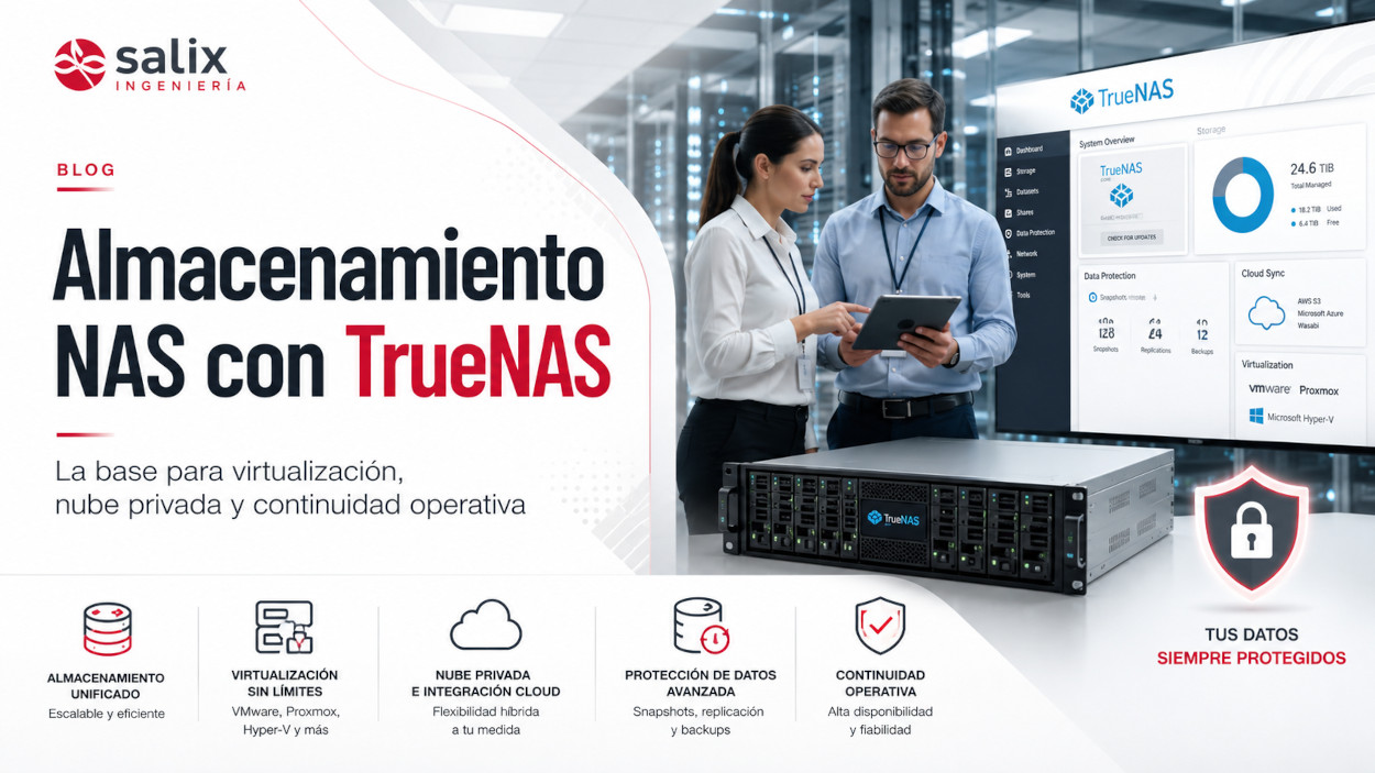 Almacenamiento NAS con TrueNas Salix Ingenieria